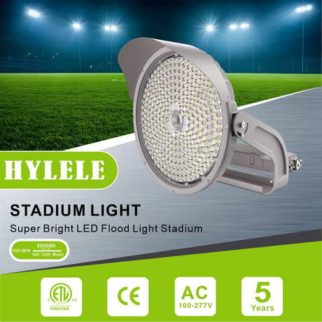 HYLELE stadium light with green field background