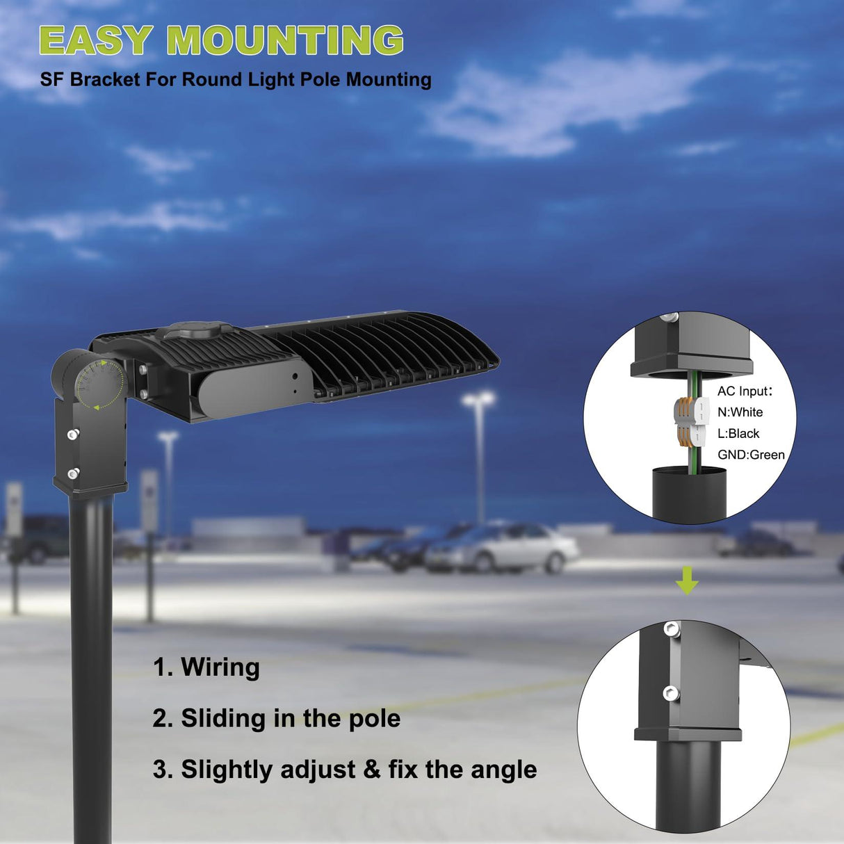 LED Area Light Easy Mounting