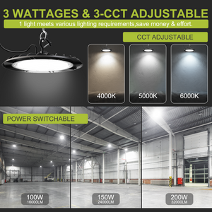 CCT & Wattage Selectable