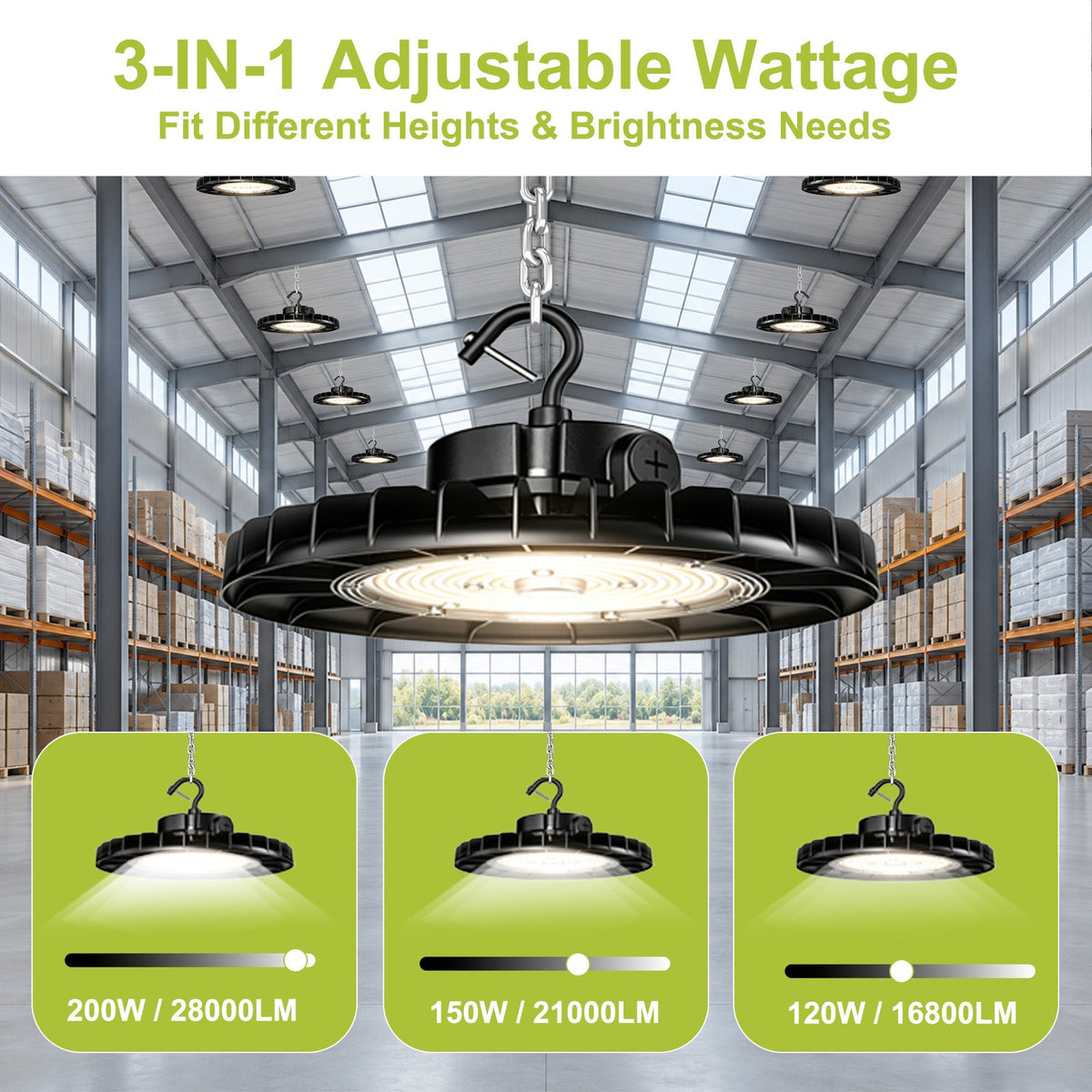 Wattage Selectable