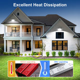 Hylele 120W LED Wall Pack Light with Photocell -WP01