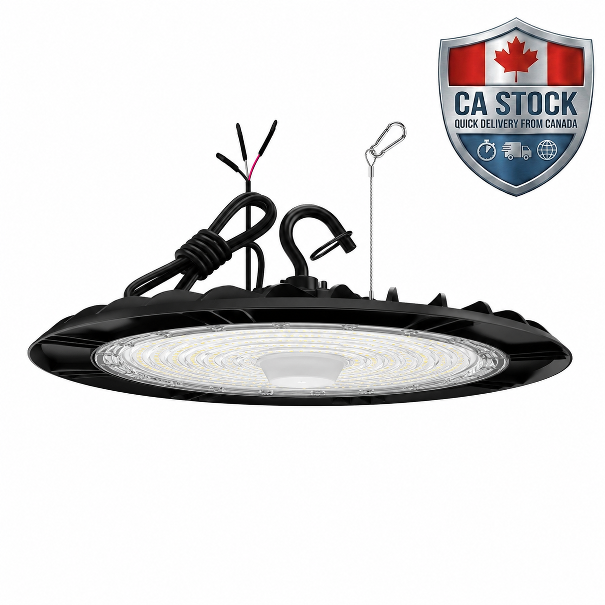 Hylele® 150W LED UFO High Bay Light HB10 – 21,000LM Industrial Warehouse Lighting Canada Stock