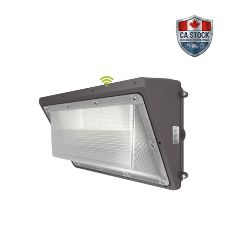 Hylele® 120W LED Wall Pack Light – 15,600LM, Dusk to Dawn Photocell, Adjustable CCT & Wattage, ETL Listed (Canada Stock)